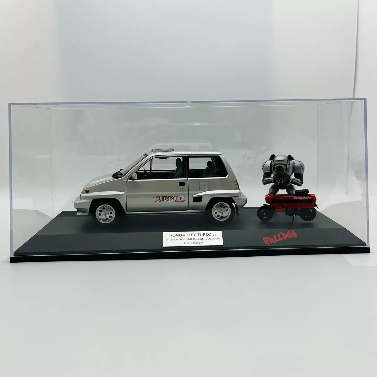 AUTOart 1/18 HONDA CITY Turbo Ⅱ with Motocompo/Iron Bulldog