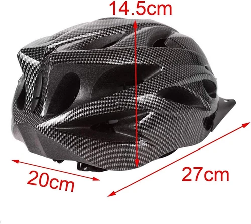 Fahrradhelm mit integriertem Formteil atmungsaktiv Sicherheitshelm Mountainbike - Bild 3 von 5
