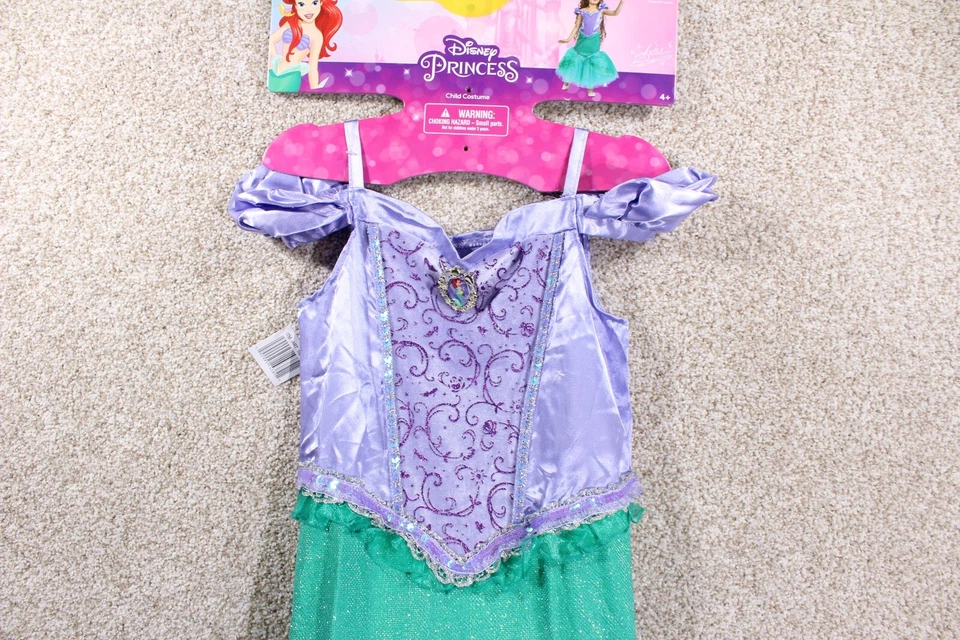 Nuevo Disfraz Ariel Clásico Disney Princesa Niño Talla Pequeña (4-6) Foto 3 de 4
