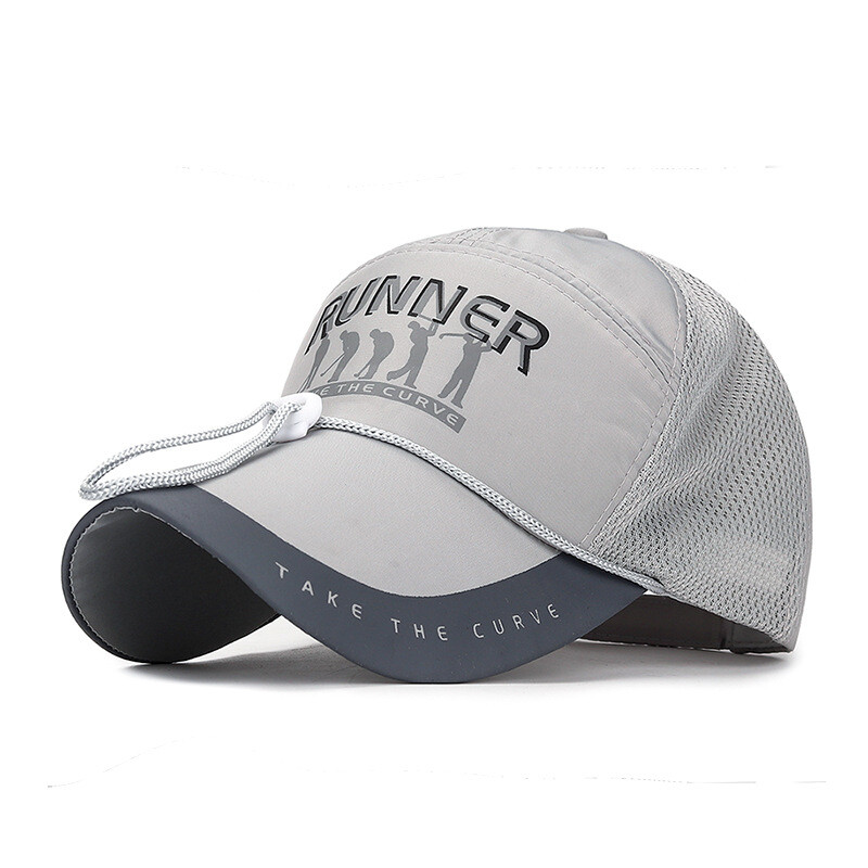 Longbrimmed Sun Hat Fishing Hat Reflective Striped Hat Windproof Hat