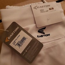 Easton Youth PRO Pull UP Baseball Softball Pant, White, Youth Large