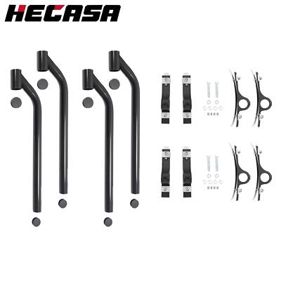 Black For Universal Powder Coated Galvanized Steel Poly Fender Mounting Kit