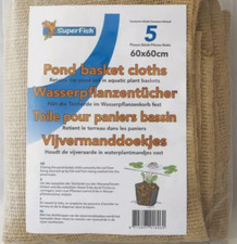 Superfish Staw Kosz Ściereczki Heska Juta Wkładka do sadzenia Zatrzymuje wyciek gleby 60x60cm
