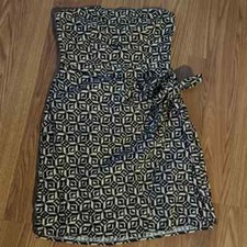UO Juliette Black Geo Wrap-Around Mini Dress Size XS