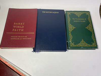 Bahai Baháʼu'lláh / Abdu'l-Bahá Prayer Books Religion Proclamation Book Lot x6