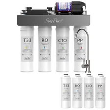 WP-400GPD Tankless Reverse Osmosis RO Water Filtration System Extra 4 Filters