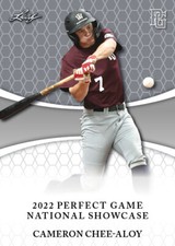 Cameron Chee-Aloy 10 ct lot 2022 Leaf Perfect Game Nike All American Rookies