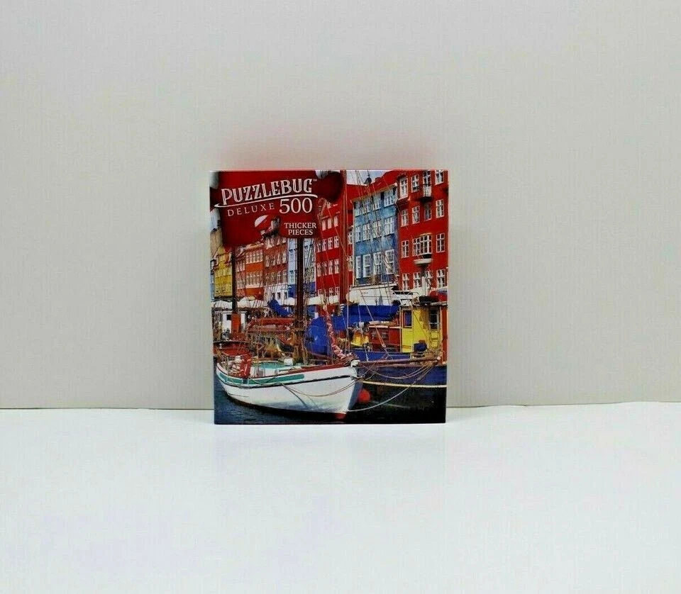500 Pieces Jigsaw Puzzle Boats Old Port Of Copenhagen Puzzlebug Deluxe 20 X 12 - Image 3 of 3