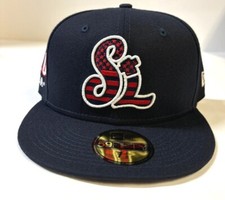 St. Lucie Mets  MILB NE Fitted Hat "July 4 " Navy