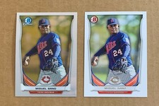 MIGUEL SANO - Twins - 2014 Bowman Chrome/Base Draft Top Prospects (2) Card LOT