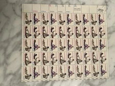 1717-20 MNH sheet of  50, 13-cent stamps-Skilled Hands for Independence
