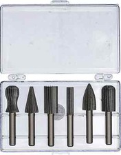 BGS 6x Drehfräser Satz HSS 6 mm Schaft Fräser Schaftfräser fräsen schleifen Set