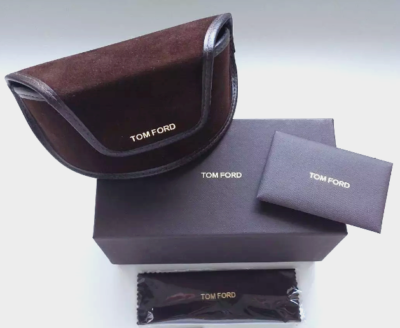 トムフォード　ケース Tom Ford Leather Soft Case LARGE Sunglasses Eyeglases Case,Brown