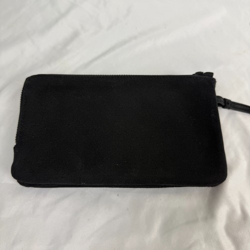 Lululemon Double Up Pouch Wristlet Clutch Geldbörse Schwarz Nylon Canvas Preppy - Bild 3 von 11