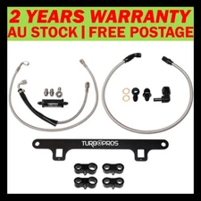 Turbo Pros Oil Feed Line,Water Line&Support Bracket Kit For Ford Falcon XR6 4.0L