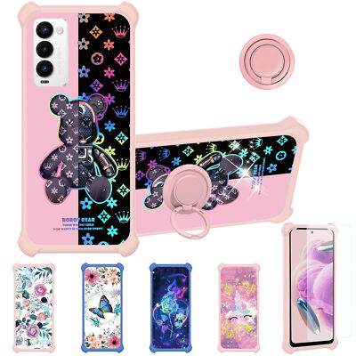 for Tecno Camon 18p Phone Case Cover Glass Screen Protector T1