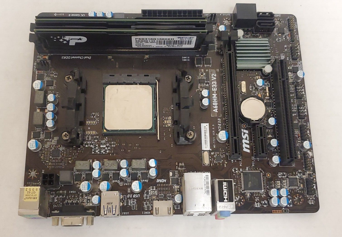 Socket Fm2 Msi A68hm Gaming MSI A68HM-E33 V2 Motherboard Socket