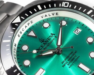 Oceaneva Men's Deep Marine Explorer 1250M Watch Automatic Swiss    TITANIUM