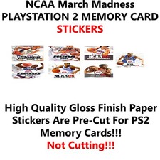 NCAA March Madness PlayStation 2 Memory Card Glossy Stickers