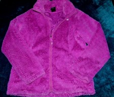 Girls size Large The North Face Fleece jacket lined purple
