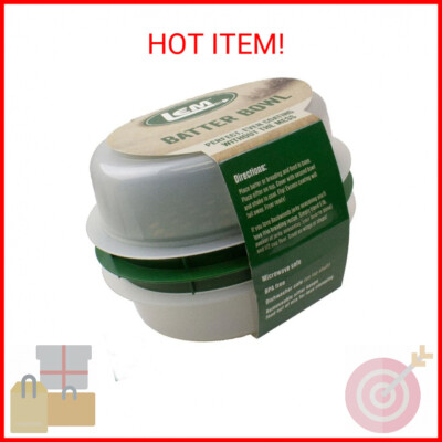 LEM Products Batter Bowl, Translucent and Green