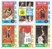 2001-02 Topps Heritage Basketball  Team Set Sacremento Kings  as shown