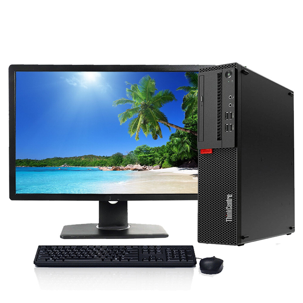 Lenovo Desktop Computer i5 to 16GB RAM 2TB HD or SSD 24 LCD