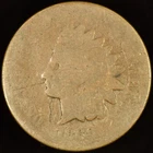 1868 INDIAN HEAD CENT ✪ AG ABOUT GOOD ✪ 1C PENNY COIN SCARCE DATE 56T ◢TRUSTED◣