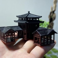 Chinese Architectural Model Aquarium Building Micro Landscape Bonsai Ancient