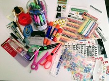 HUGE LOT 100 SCRAPBOOKING Supplies Starter Kit: Books, Stickers, Markers MORE