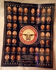 Cherrydale Farms US Presidents Poster 1789 To 2001 Vintage Limited Edition 