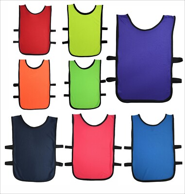 Ronex Sports Training Bib Lightweight Polyester Vest with Adjustable- Pack of 24