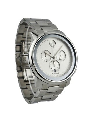 NWOT AUTHENTIC MOVADO BOLD STAINLESS STEEL WATCH Movado Bold Men main image 3