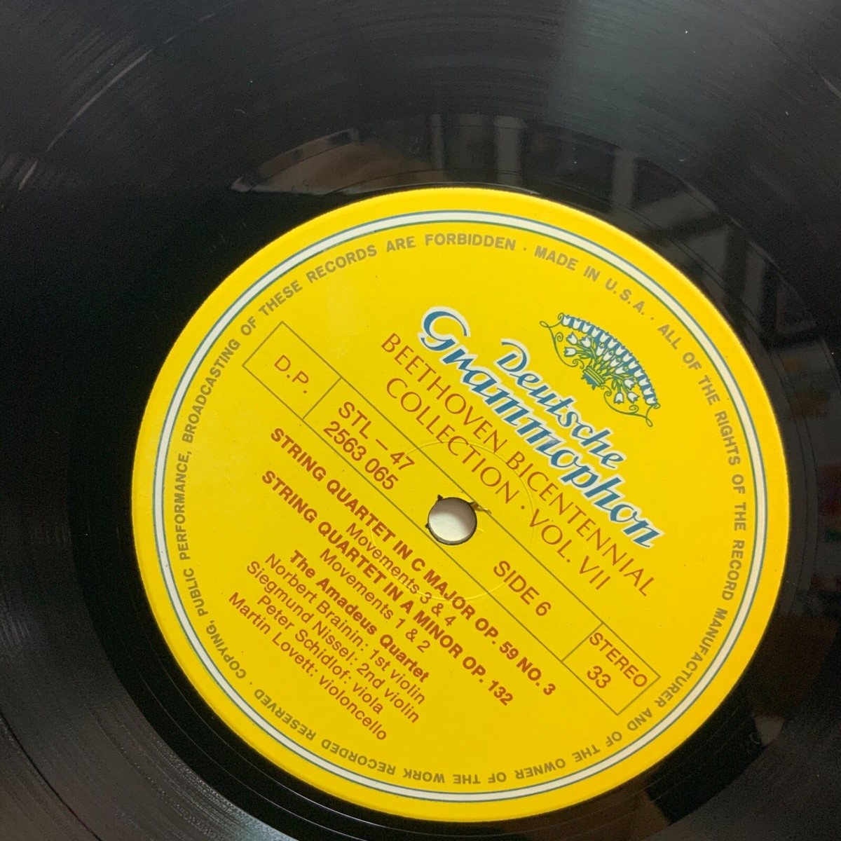 BEETHOVEN-BICENTENNIAL COLLECTION-VOL.VII-STRING QUARTETS-5 VINYL