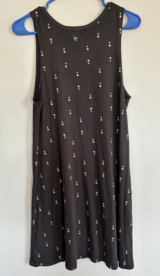 Billabong Dark Gray Tank Dress Size S Geometric Print Soft Modal - Image 4 of 4