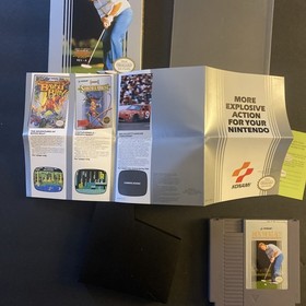 1992 Konami Nintendo NES Jack Nicklaus Golf Video Game Cartridge Boxed Complete