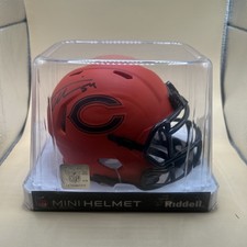 Mini casco de fútbol americano firmado por Brian Urlacher Chicago Bears Rave jugador holográfico certificado de autenticidad