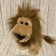 Dan Dee Lion Plush 11" Seated Tan Brown Stuffed Animal Toy Fuzzy Mane CLEAN