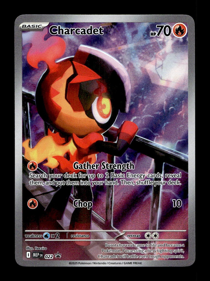 Charcadet 022 Holo Promo ME: Mega Evolution Promo Pokemon Near Mint