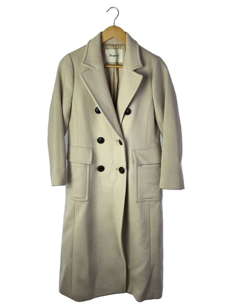 ALTRA Diagramma Altro Cappotto 36 Lana Panna Tinta Unita 61123 00