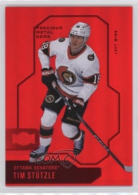 2024-25 Skybox Metal Universe PMG Red 49/100 Tim Stutzle #56 14he