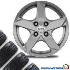 4x Alu Winterräder für VW Lupo Reifen 185/55R14 Conti