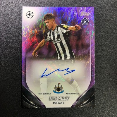 2023-24 Topps UEFA Jade Edition Auto Lewis Miley RC Purple /15