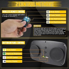 Wireless Rechargeable Led Rooftop Beacon Strobe Lights 48led 17 Modes Amber Wireless Rechargeable Led Rooftop Beacon Strobe Lights 48led 17 Modes Amber
