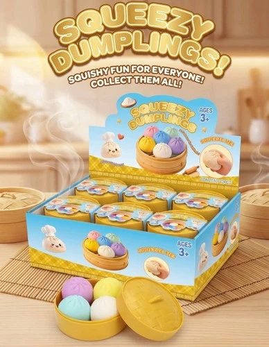 SURPRISE dumpling squishy NEST  Surprise Box Sealed box 8.5cm