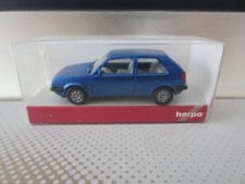 HERPA 030519 VOLKSWAGEN GOLF II GTI BLUE - model is PLASTIC - HO or 1:87 scale