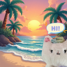 FAO Schwarz Meowmaid Mermaid Cat Soft Plush Toy Lights Sounds WORKS 12 Tags