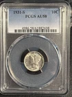 1931 S Mercury Dime PCGS AU-58