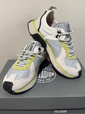 Palladium Troop Runner Men's 8.5 Suede Cream Sneaker Lace Up Excellent!