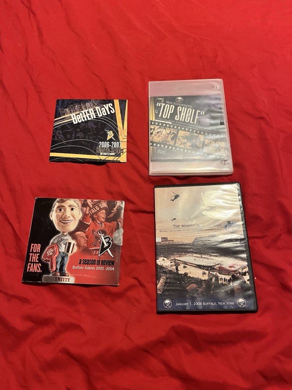 4 Buffalo Sabres DVD’s, Better Days, Top Shelf & 2 Different Seasons In Review